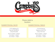 Tablet Screenshot of campbellspharmacy.com
